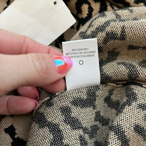 FRAME DENIM Leopard Print Bodycon Sweater Dress XXS | NWT | Fall Date Night - Picture 7 of 7